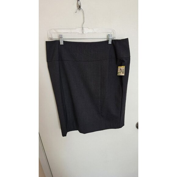 Simply Styled by Sears Pencil Skirt Size 14P NWT Academia Preppy Gray Office Y2K - Picture 1 of 9